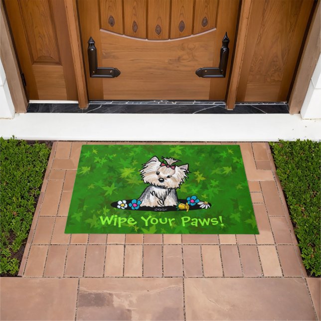 Felpudo Doormat de Garden Helper Yorkie Terrier (Exterior)
