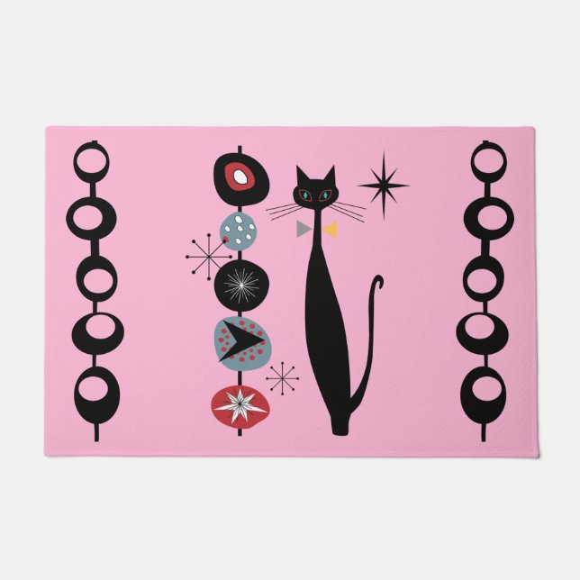 Felpudo Doormat de gato moderno de Guay de mediados de sig (Anverso)