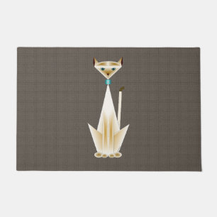 Felpudo Doormat de gato siamés