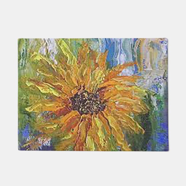 Felpudo Doormat de girasol (Anverso)