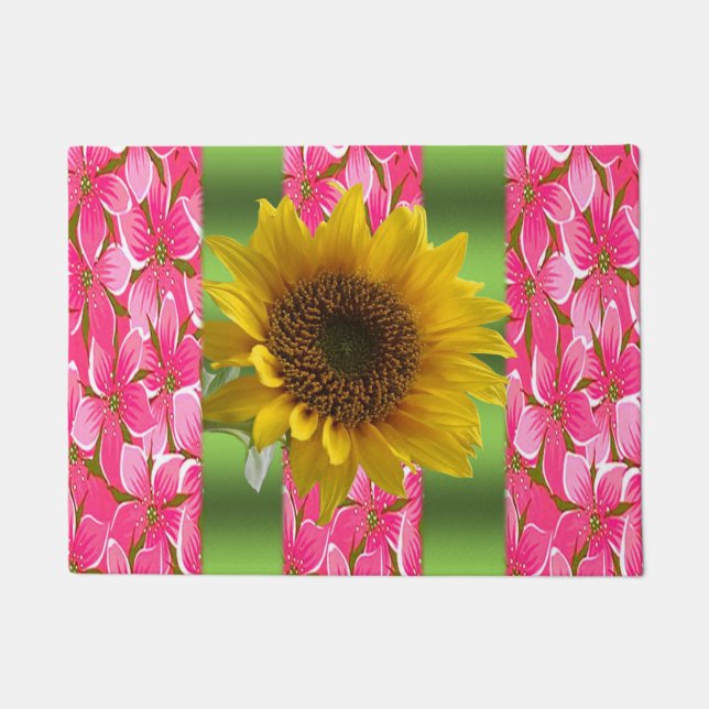 Felpudo Doormat de girasol (Anverso)