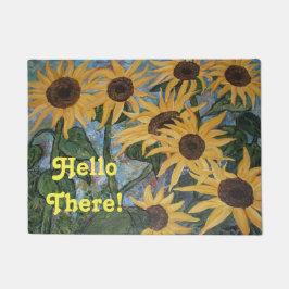 Felpudo Doormat de girasol
