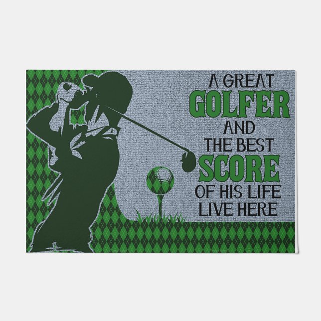 Felpudo Doormat de golf, Sport Lovers doormat (Anverso)
