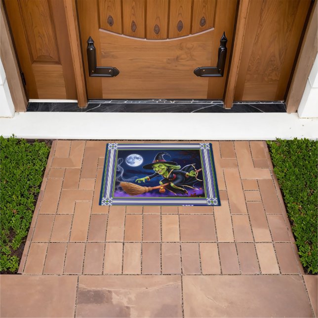 Felpudo Doormat de Halloween/Brujas (Exterior)
