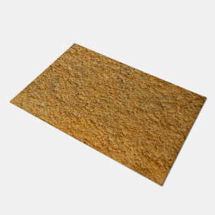 Felpudo Doormat de hormigón amarillo intenso