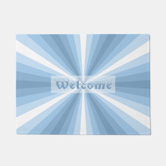 Felpudo Doormat de ilusión de invierno (Anverso)