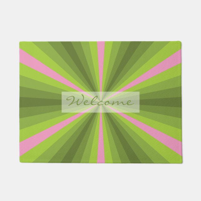 Felpudo Doormat de ilusión de primavera (Anverso)