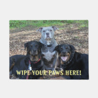 Doormat de imagen de la familia Doggie