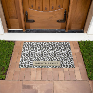 Felpudo Doormat de impresión de leopardo de Tan lindo