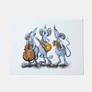 Felpudo Doormat de la banda de música de ratón