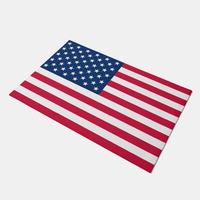 Felpudo Doormat de la bandera de Estados Unidos (Angular)
