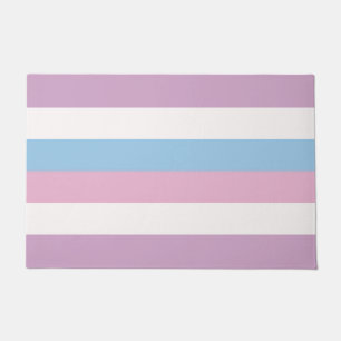 Felpudo Doormat de la bandera intersexual