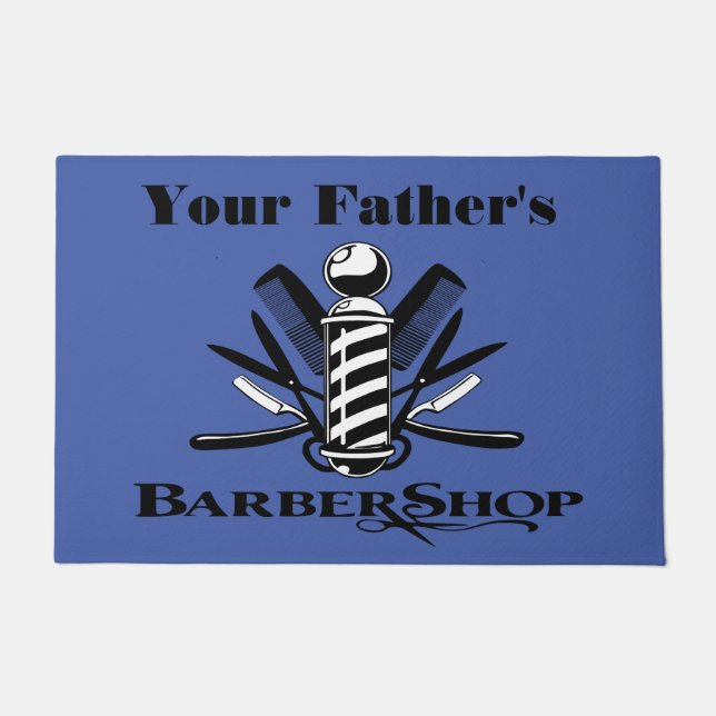 Felpudo Doormat de la Barbería de tu padre (Anverso)