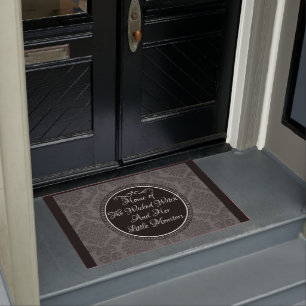 Felpudo Doormat de la bruja malvada en casa