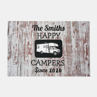 Felpudo Doormat de la cabina C con fondo de madera de leña