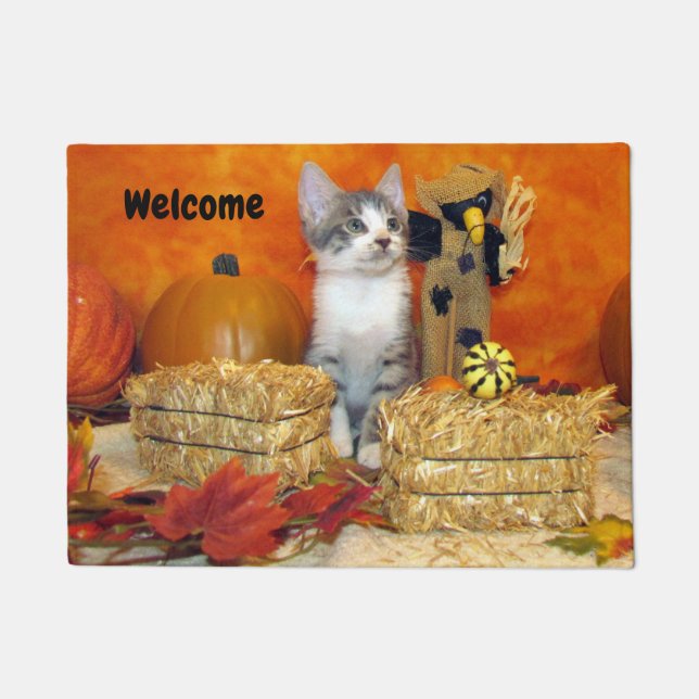 Felpudo Doormat de la caída de la chuleta de cerdo - Corta (Anverso)