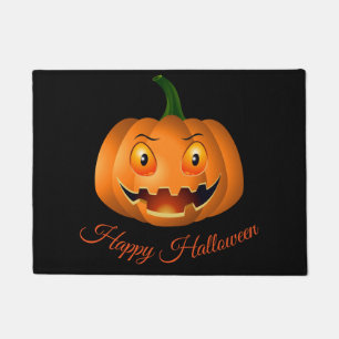 Felpudo Doormat de la Calabaza de Halloween