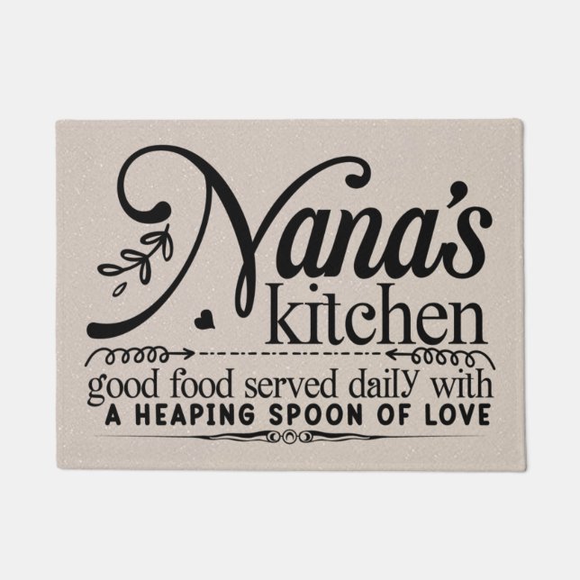 Felpudo Doormat de la cocina de Nana (Anverso)