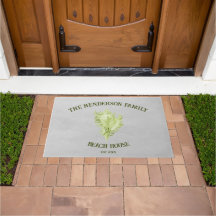 Doormat de la concha verde