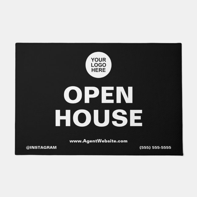 Felpudo Doormat de la manguera de apertura del personaliza (Anverso)