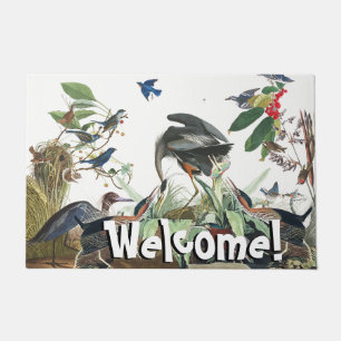 Felpudo Doormat de la recepción de la fauna del collage d