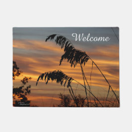 Felpudo Doormat de la recepción de la salida del sol de la