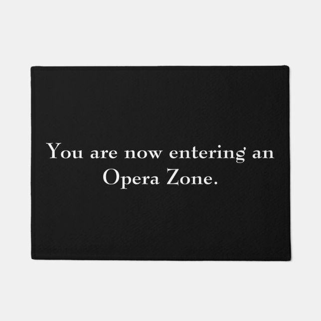 Felpudo "Doormat de la zona de la ópera" (Anverso)