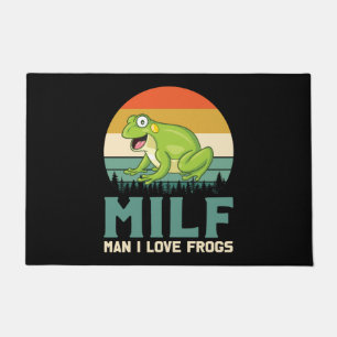 Felpudo Doormat de las ranas de amor
