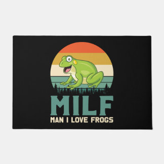 Felpudo Doormat de las ranas de amor