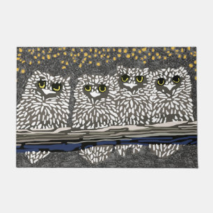 Felpudo Doormat de lechuza divertida, Oveja Lover Mat, Ove