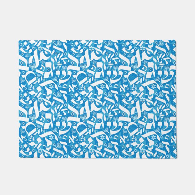 Felpudo Doormat de letras hebreas - Tamaños personalizados (Anverso)