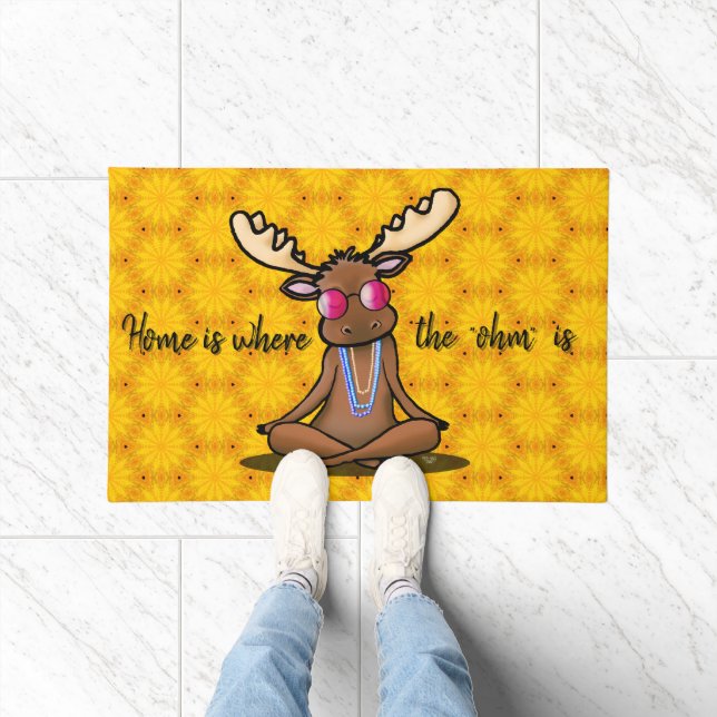 Felpudo Doormat de Medición de Moose KiniArt (Interior)