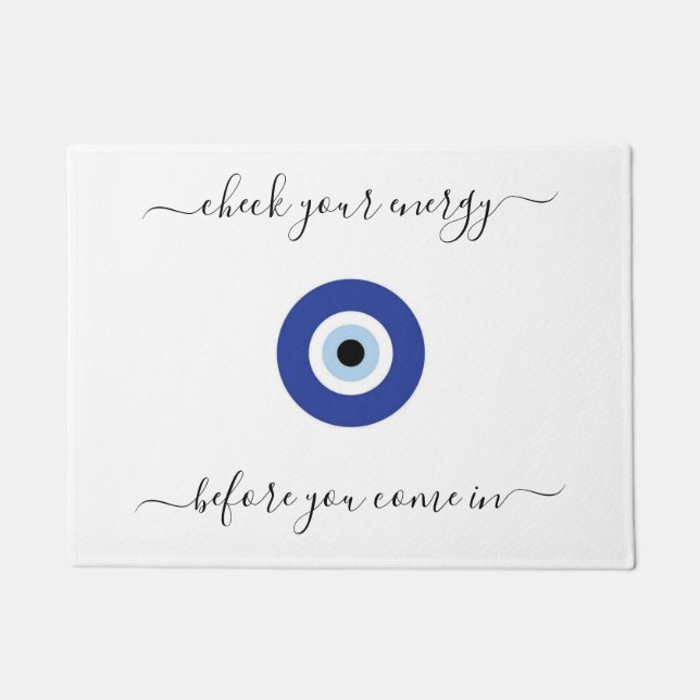 Felpudo Doormat de ojos malvados (Anverso)