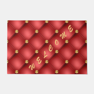 Felpudo Doormat de oro rojo