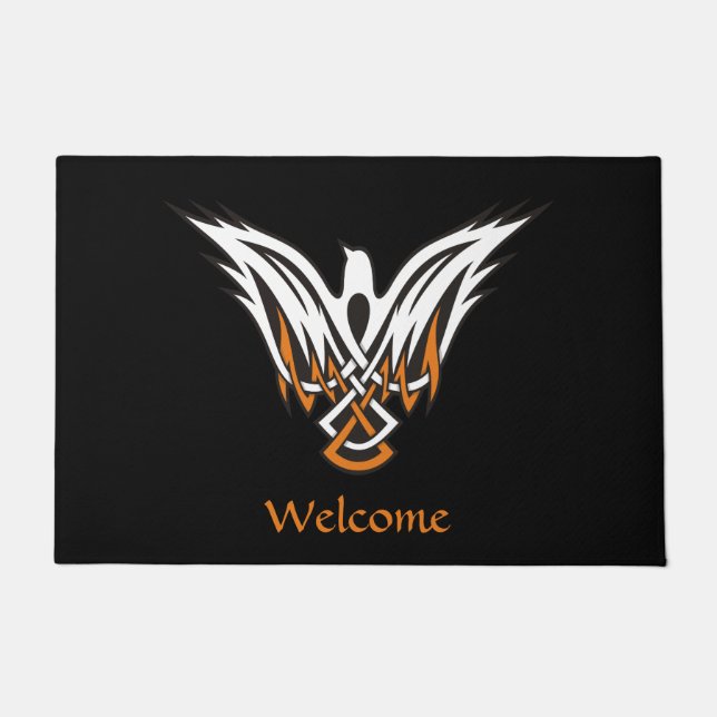 Felpudo Doormat de pájaro celta (Anverso)