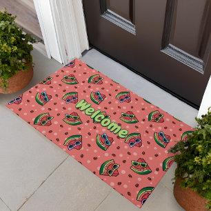 Felpudo Doormat de patrón Personalizado de sandía