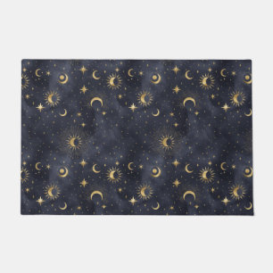 Felpudo Doormat de patrones celestes de cielo nocturno