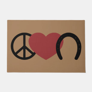 Felpudo Doormat de Peace-Love-Hoof