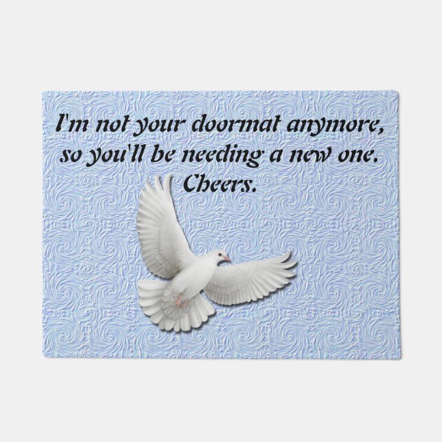 Felpudo Doormat de Personalizable de Narcisistas y Exes (Anverso)