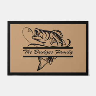 Felpudo Doormat de pescado personalizado, regalo para el c