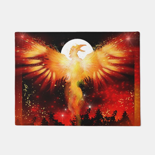 Felpudo Doormat de Phoenix Rising (Anverso)