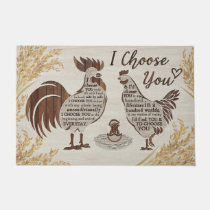 Felpudo Doormat de pollo, Doormat de pollo gracioso, decor