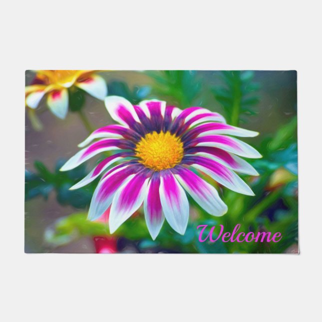 Felpudo Doormat de Purple Gazania (Anverso)