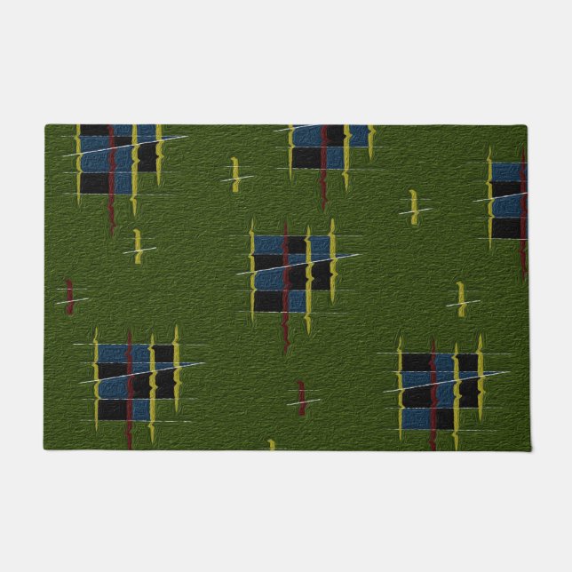 Felpudo Doormat de rama de olivo (Anverso)