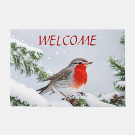 Felpudo Doormat de Red Robin Holiday Navidades