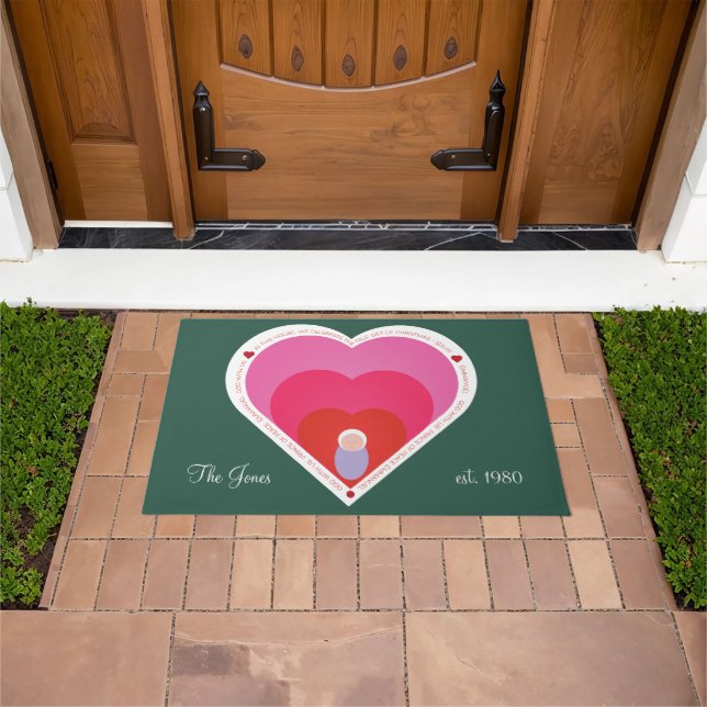 Felpudo Doormat de regalo verdadero de Baby Jesus (Exterior)