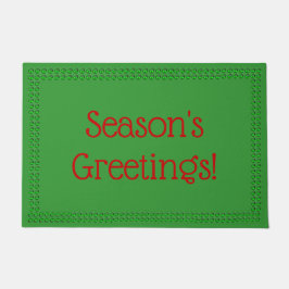Felpudo Doormat de saludos de temporada, 24 pulgadas x 36