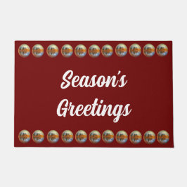 Felpudo Doormat de saludos de temporada de la estación del