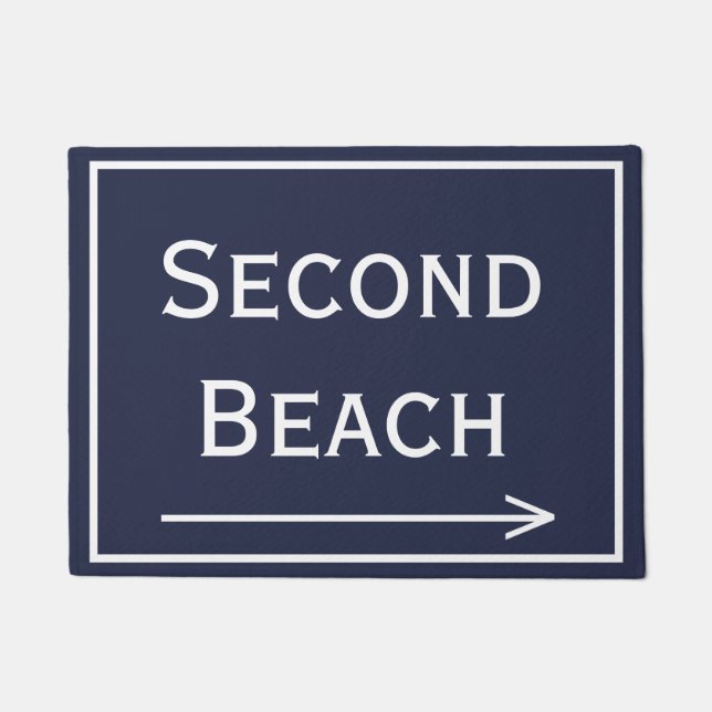 Felpudo Doormat de Second Beach Newport RI (Anverso)
