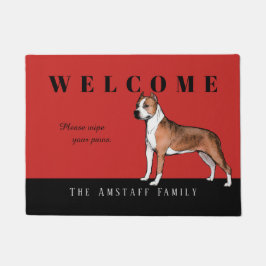 Felpudo Doormat de Staffordshire Terrier americano